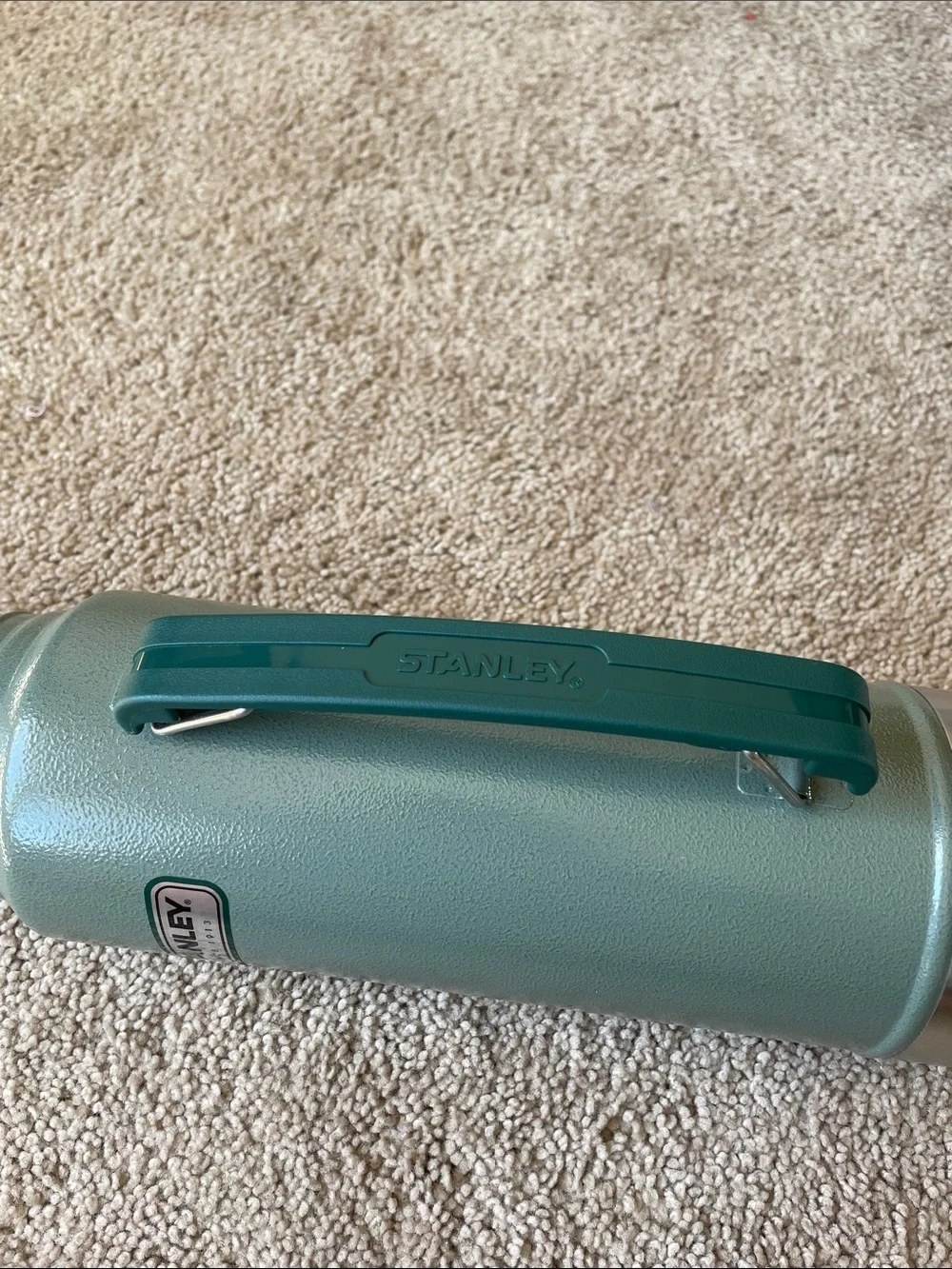 Vintage Stanley Thermos Coffee Green Outdoor Camping Canteen Insulated Army